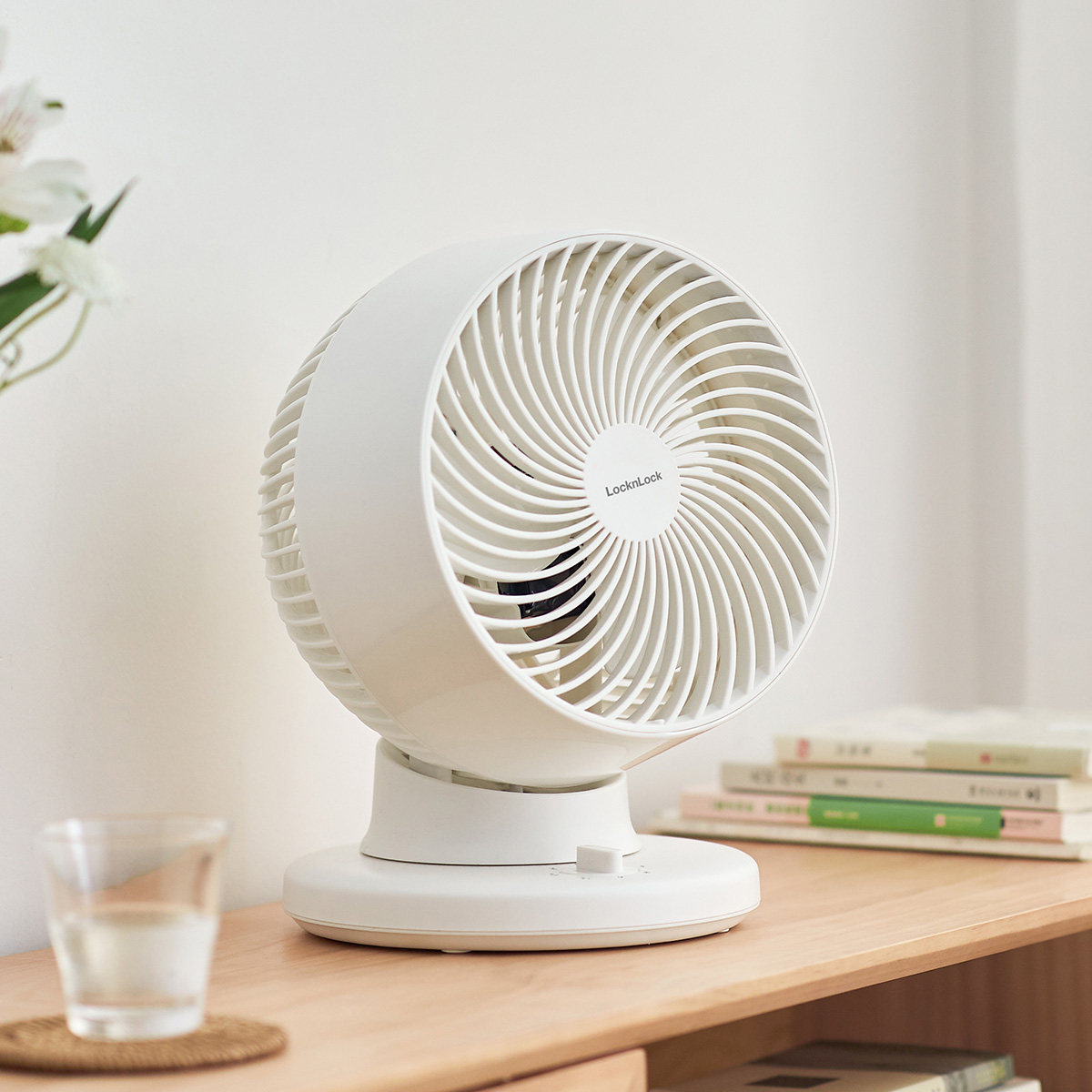 Quạt Tuần Hoàn Không Khí LocknLock Desktop Circulation Fan - 220V, 50Hz, 28W - Màu Ngà - ENF156IVY, , large image number 4